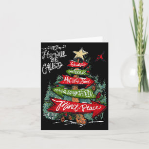 Jesaja 9_6 Und er wird Jesus Weihnachten C genannt Karte