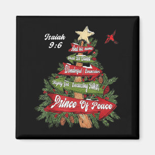 Jesaja 9_6 Und er wird Jesus Weihnachtsbaum C gena Magnet