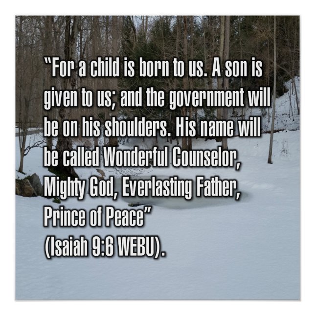 Jesaja 9:6 WEBU Poster (Vorderseite)