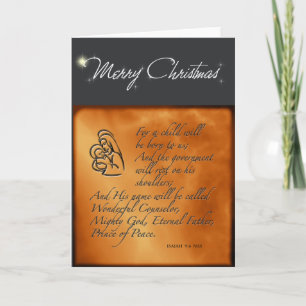 Jesaja-9:6 Weihnachtskarte Feiertagskarte