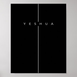 Jeschua Kreuz Christlich Jesus Bibelvers Poster