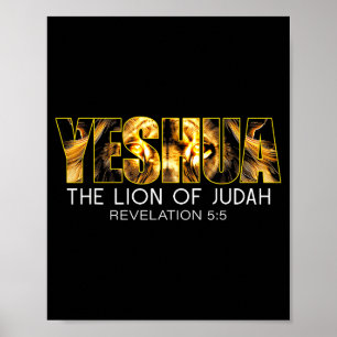 Jeschua Löwe von Juda Jesus Religiös Christlich Re Poster