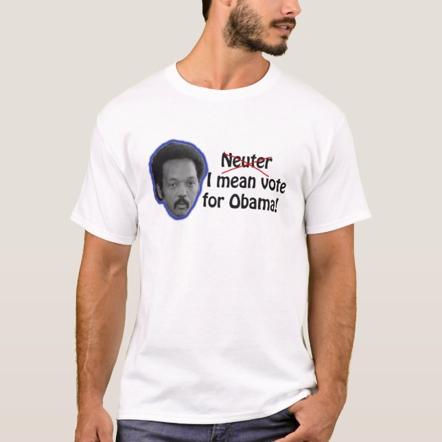 Jesse Jackson sächlicher Obama T-Shirt (Vorderseite)