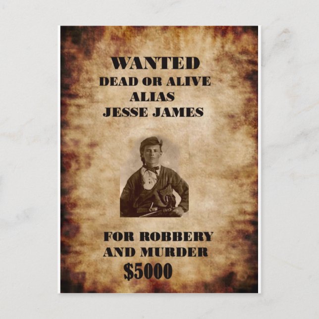 jesse james postkarte (Vorderseite)