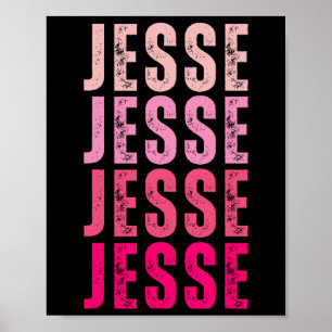 Jesse Personalisierter Name Ich liebe Jesse Vintag Poster
