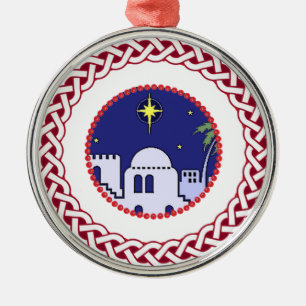 Jesse Tree Bethlehem Ornament Aus Metall