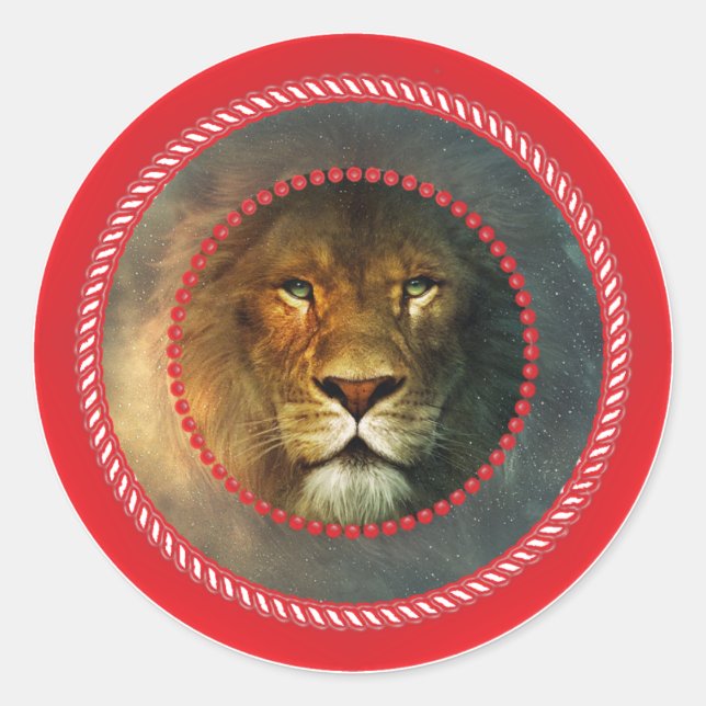 Jesse Tree Lion Sticker (Vorderseite)