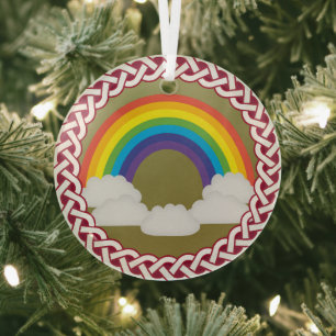 Jesse Tree Rainbow Ornament Aus Glas