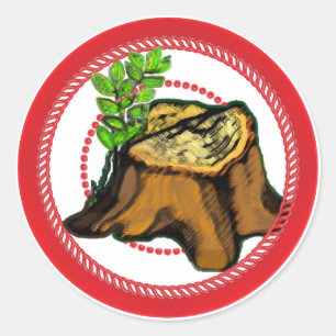 Jesse Tree Stump Sticker