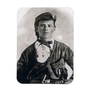 Jesse Woodson James (b/w Foto) Magnet