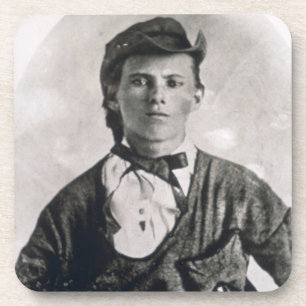 Jesse Woodson James (b/w Foto) Untersetzer