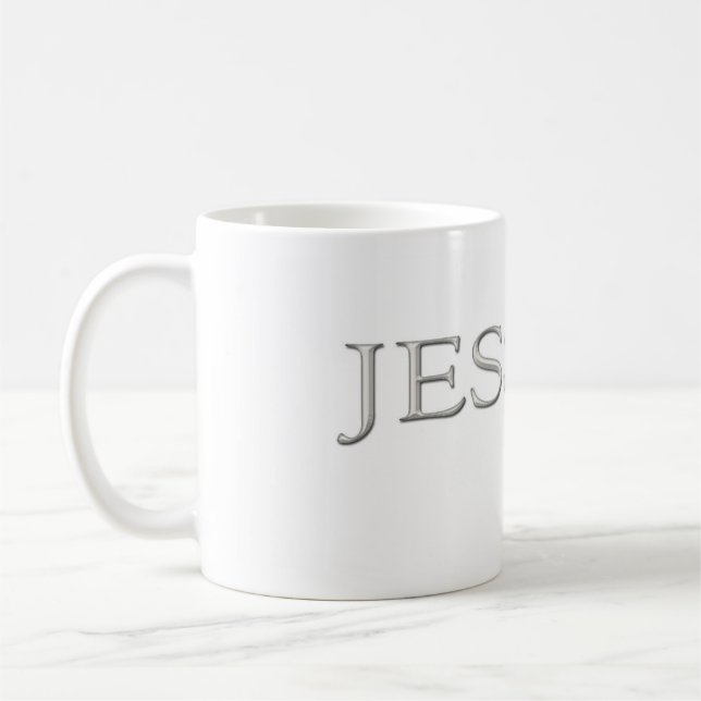 Jessica Custom Raise Silver Name Kaffeetasse (Links)