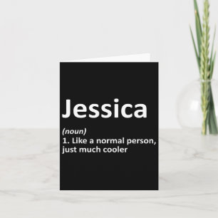 Jessica Definition Personalisiertes Lustiges Gebur Karte