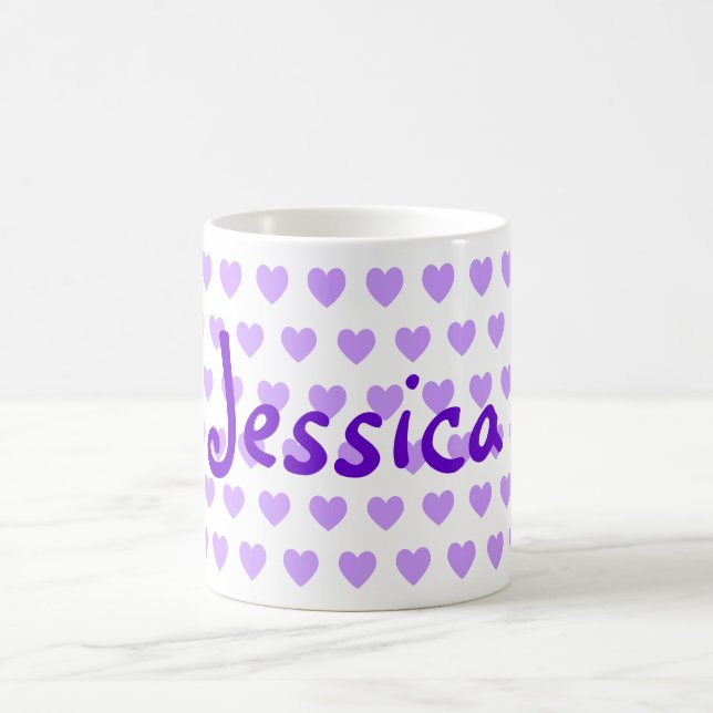 Jessica im Lila Kaffeetasse (Mittel)