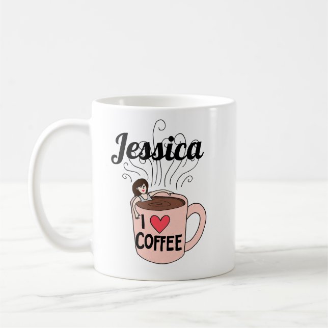 Jessica Lieben Kaffee Tasse (Links)