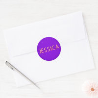 Jessica Name in leuchtenden Neonleuchten