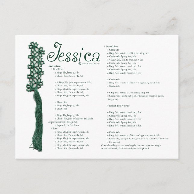 Jessica Postkarte (Vorderseite)