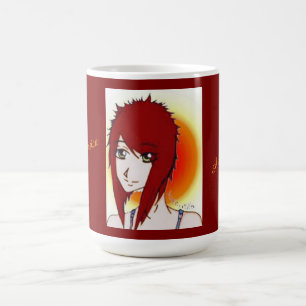 Jessica, Skizzenkünstlerin, Selbstporträt Kaffeetasse