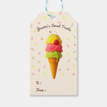 Jessica's Sweet Bash - Ice Cream Gift Tags