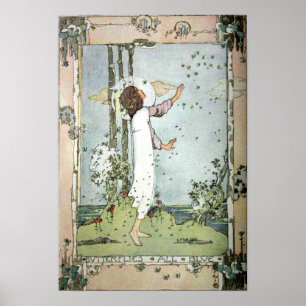 Jessie M. King - Butterfets All Blue Poster