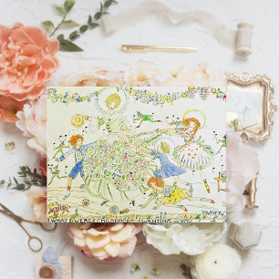 Jessie M. King gewidmet Tante Postkarte