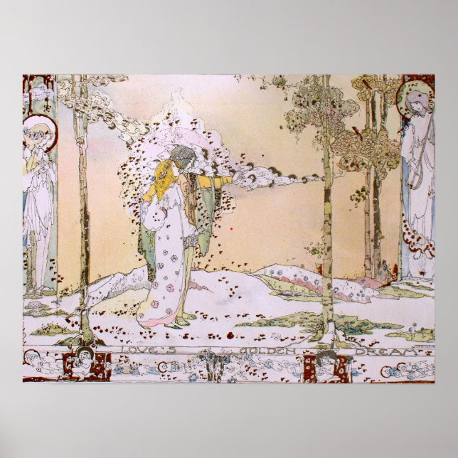 Jessie M. King - Lieben Golden Dream Poster (Vorne)