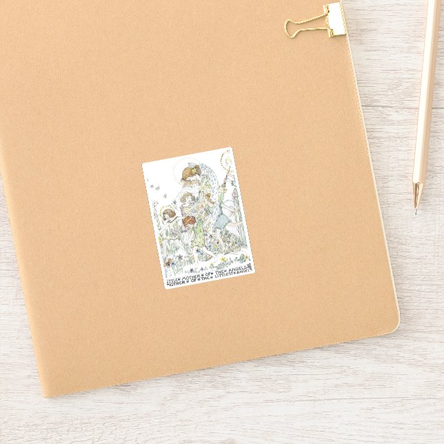 Jessie M. King Little Mother of the Angels Aufkleber (Notizbuch)