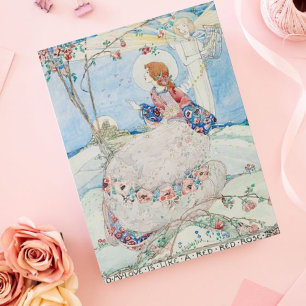 Jessie M. King Oh, meine Liebe ist wie eine rote R Postkarte