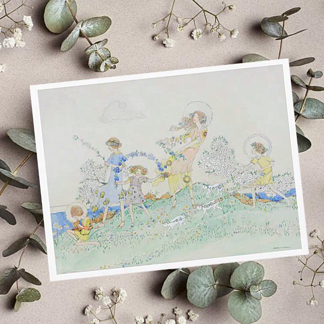 Jessie M. King Summer Day Postcard Postkarte (Von Creator hochgeladen)