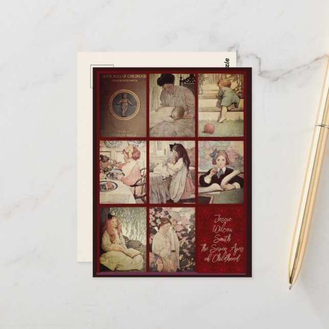 Jessie Wilcox Smith Das Siebenfache der Kindheit Postkarte (Vorderseite/Rückseite Beispiel)