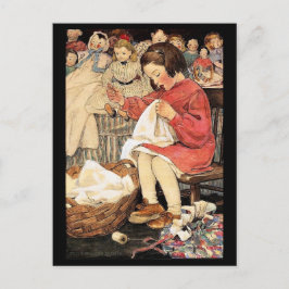 Jessie Wilcox Smith "Die kleine fleißige Biene" Postkarte