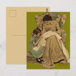 Jessie Wilcox Smith "Die Nähanleitung" Postkarte
