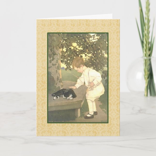 Jessie Wilcox Smith Kunstwerk. Karte (Vorderseite)