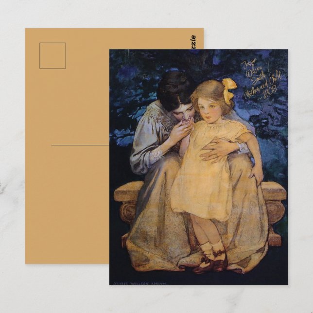 Jessie Wilcox Smith Mutter und Kind Postkarte (Vorne/Hinten)