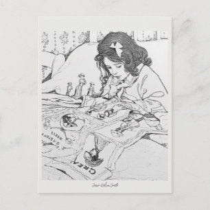 Jessie Wilcox Smith Papierpuppen Color Me Postkarte
