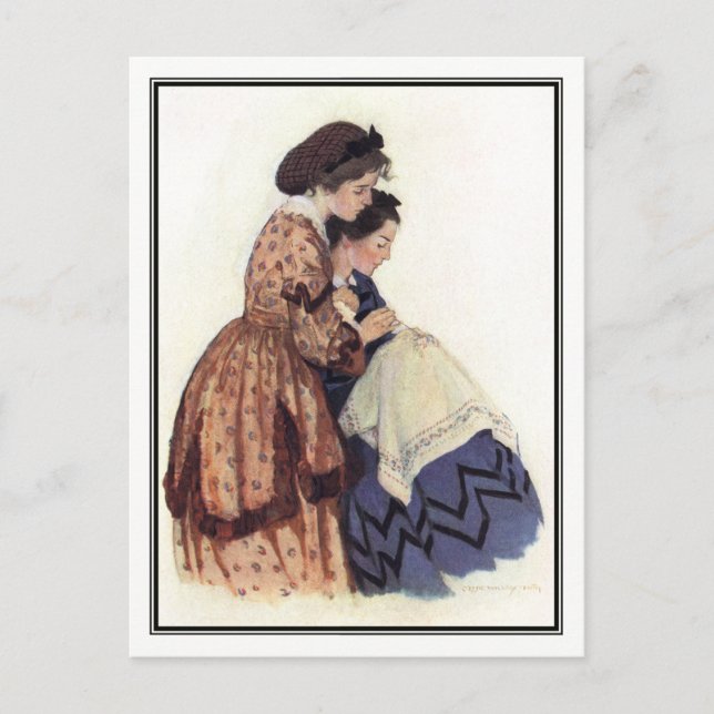 Jessie Willcox Smith - Jo und Beth Postkarte (Vorderseite)