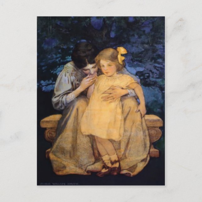 Jessie Willcox Smith Mutter und Kind Muttertag Postkarte (Vorderseite)