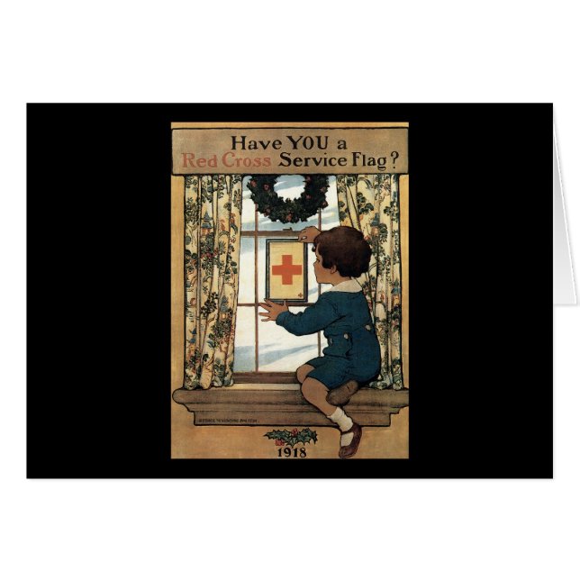 Jessie Willcox Smith-rotes Kreuz-Service-Flagge (Vorderseite (Horizontal))