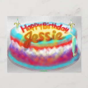 Jessie's 2014 Birthday Cake Postkarte