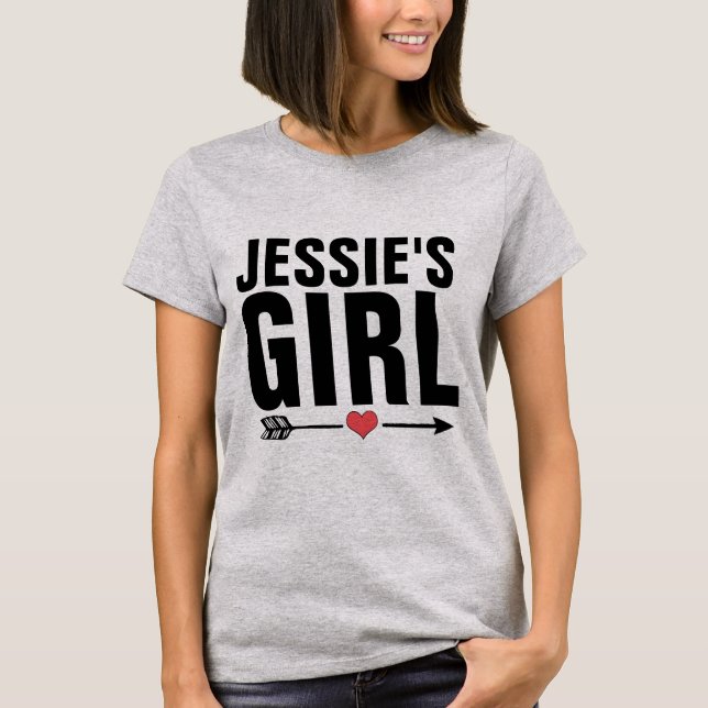 JESSIE'S GIRL VINTAGE BLACK 80er T - SHIRT (Vorderseite)