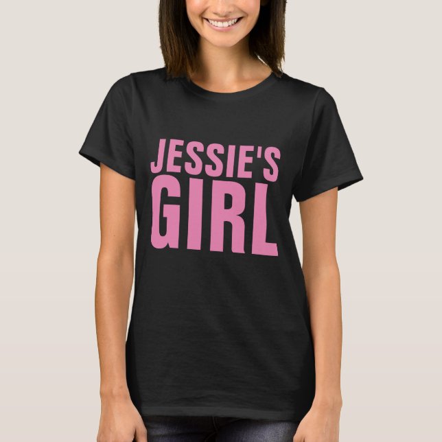 JESSIE'S GIRL VINTAGE BLACK 80er T - SHIRT (Vorderseite)