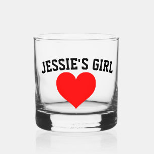 JESSIE'S GIRL VINTAGE WHISKEY GLASSES GLASS WHISKYGLAS