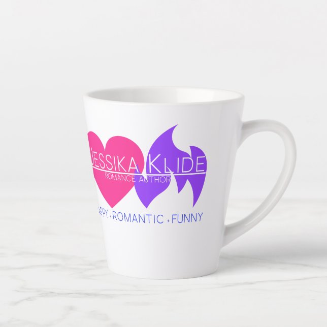 Jessika Klide Romance Logo-Latte Milchtasse (Rechts)