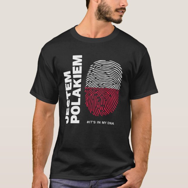 Jestem Polakiem Pride Polska DNA T-Shirt (Vorderseite)