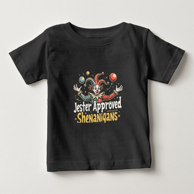 Jester Approved Shenanigans Circus Clown Baby T-shirt (Vorderseite)