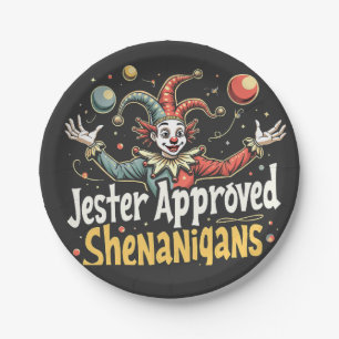 Jester Approved Shenanigans Circus Clown Pappteller