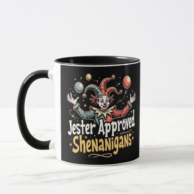 Jester Approved Shenanigans Circus Clown Tasse (Links)