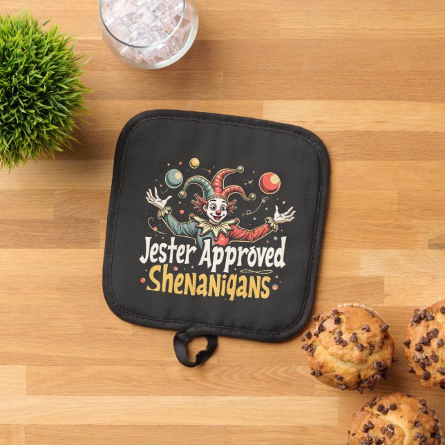 Jester Approved Shenanigans Circus Clown Topflappen (Oben Unten)