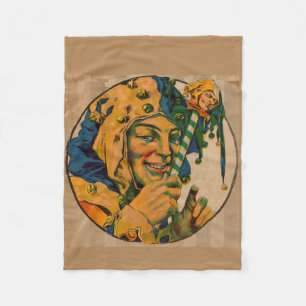 Jester aus den 1920er Jahren Fleecedecke