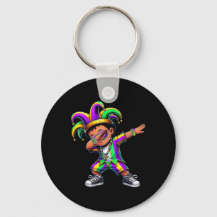 Jester Hat Mardi Gras Shirts Dabbing Boys Kids New Schlüsselanhänger